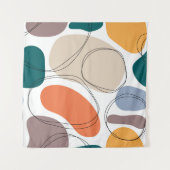 Hand drawn geometric seamless modern abstract mult wandkleed (Voorkant)