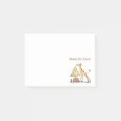 Hand-Drawn Giraffe Christmas Tree Art Post-it® Notes (Voorkant)