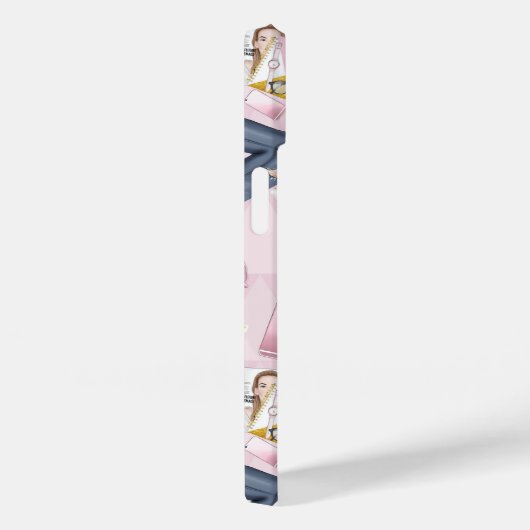 Hand Drawn Girl Boss Case-Mate iPhone Case (Achterkant / Rechts)