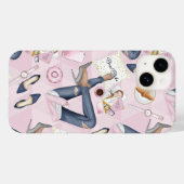 Hand Drawn Girl Boss Case-Mate iPhone Case (Achterkant (horizontaal))