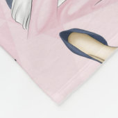 Hand Drawn Girl Boss Fleece Deken (Hoek)