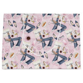 Hand Drawn Girl Boss Groot Cadeauzakje (Voorkant)