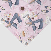 Hand Drawn Girl Boss Tissuepapier (Detail)