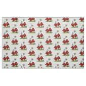 Hand Drawn Gnome Girl on Toadstools, Fantasy Art Stof (Fat Quarter)