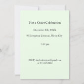 Hand-drawn green artistic leaf branch kaart (Achterkant)