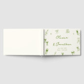 Hand Drawn Green Wedding Gastenboek (Volledig)