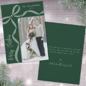 Hand Drawn Green Whimsical Merry Christmas Feestdagenkaart