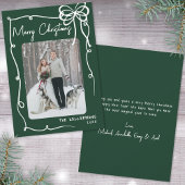 Hand Drawn Green Whimsical Merry Christmas Feestdagenkaart