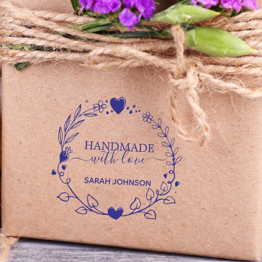 Hand Drawn Greenery Wreath Creëer Your Ewn Zelfinktende Stempel