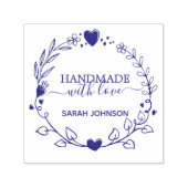 Hand Drawn Greenery Wreath Creëer Your Ewn Zelfinktende Stempel (Design)