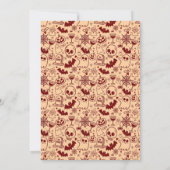 Hand Drawn Halloween Costume Birthday Party  Kaart (Achterkant)