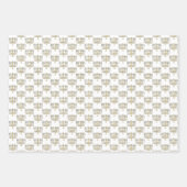 Hand Drawn Hanukah Menorah Candles Inpakpapier Vel (Voorkant 3)