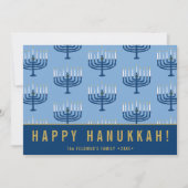 Hand Drawn Hanukkah Candles Happy Hanukkah  Feestdagenkaart (Voorkant)
