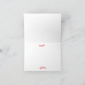 hand drawn heart couple whimsical wedding bedankkaart (Binnen)