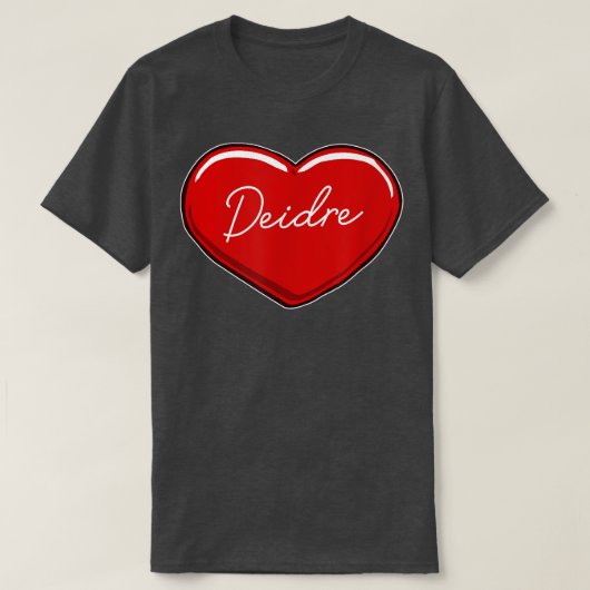 Hand Drawn Heart DeidreFirst Name Hearts I Love De T-shirt (Design voorkant)