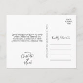 Hand Drawn Heart Hartelijk dank Briefkaart (Achterkant)