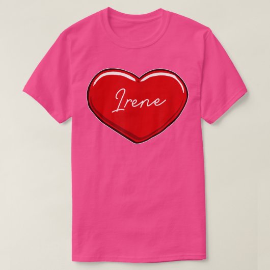 Hand Drawn Heart IreneFirst Name Hearts I Love Ire T-shirt (Design voorkant)