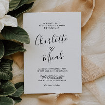 Hand Drawn Heart the Wedding of