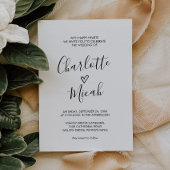 Hand Drawn Heart the Wedding of Kaart