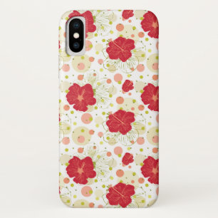 Hand Drawn Hibiscus Pattern Case-Mate iPhone Case
