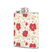 Hand Drawn Hibiscus Pattern Heupfles (Links)