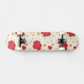 Hand Drawn Hibiscus Pattern Persoonlijk Skateboard (Horizontaal)