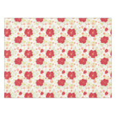 Hand Drawn Hibiscus Pattern Tafelkleed (Voorkant (Horizontaal))