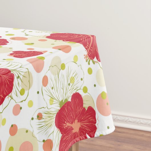Hand Drawn Hibiscus Pattern Tafelkleed (Voorbeeld)
