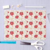 Hand Drawn Hibiscus Pattern Tissuepapier (Craft)