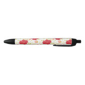 Hand Drawn Hibiscus Pattern Zwarte Inkt Pen (Bodem)