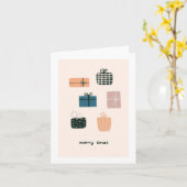 Hand Drawn Holiday Greeting Kaart (Gele Bloem)