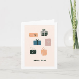 Hand Drawn Holiday Greeting Kaart