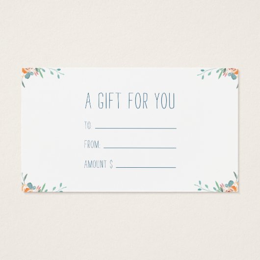 Hand Drawn Honey Beer Apiary Floral Visitekaartje (Achterkant)