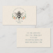 Hand Drawn Honey Beer Apiary Floral Visitekaartje (Voorkant / Achterkant)