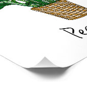 Hand Drawn House Planten Art Foto Afdruk (Hoek)