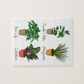 Hand Drawn House Planten Art Legpuzzel (Horizontaal)