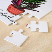 Hand Drawn House Planten Art Legpuzzel (Zijkant)