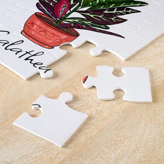 Hand Drawn House Planten Art Legpuzzel (Zijkant)