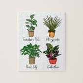 Hand Drawn House Planten Art Legpuzzel (Verticaal)