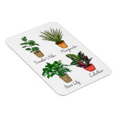 Hand Drawn House Planten Art Magneet (Rechterzijde)