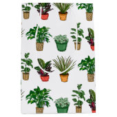 Hand Drawn Houseplant Birthday Medium Cadeauzakje (Voorkant)