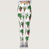 Hand Drawn Houseplant Leggings (Voorkant)