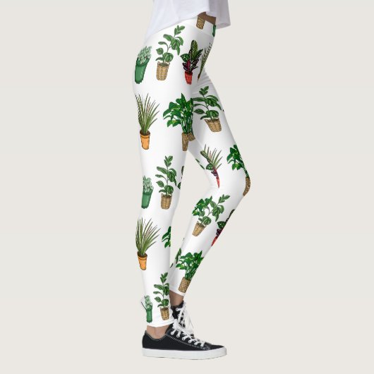 Hand Drawn Houseplant Leggings (Rechts)
