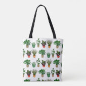 Hand Drawn Houseplant Tote Bag (Achterkant)