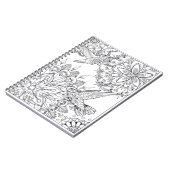 Hand Drawn Hummingbird Mandala Art Notitieboek (Linkerzijde)