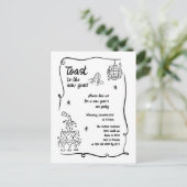 Hand Drawn Illustrated New Years Eve Party Feestdagenkaart (Staand voorkant)