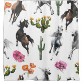 Hand drawn illustration. Seamless pattern. Cute ca Douchegordijn (Voorkant)