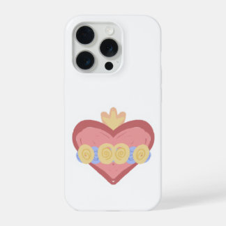 Hand-drawn Immaculate Heart of Mary IPhone Case iPhone 15 Pro Case