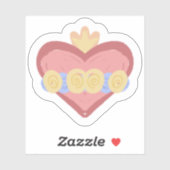 Hand-drawn Immaculate Heart of Mary Sticker (Vel)