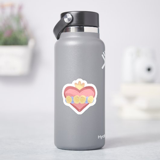 Hand-drawn Immaculate Heart of Mary Sticker (HydroFlask)